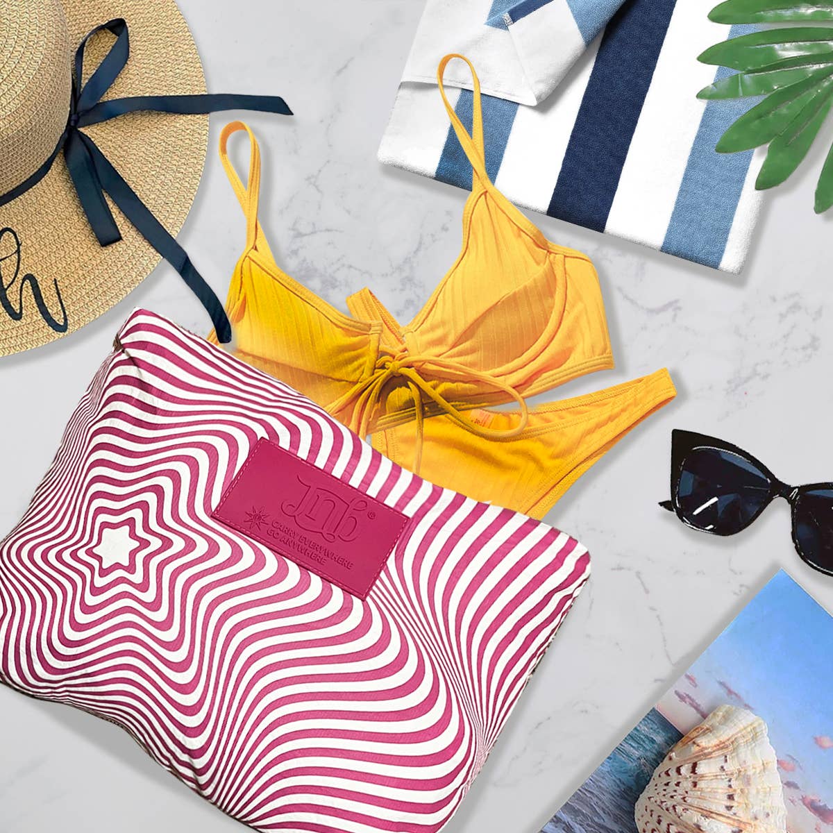 JNBFASHION.COM - Wholesale Pouch - Women's - 100% Coated Tyvek Material Geometric Design Beach Pouch13