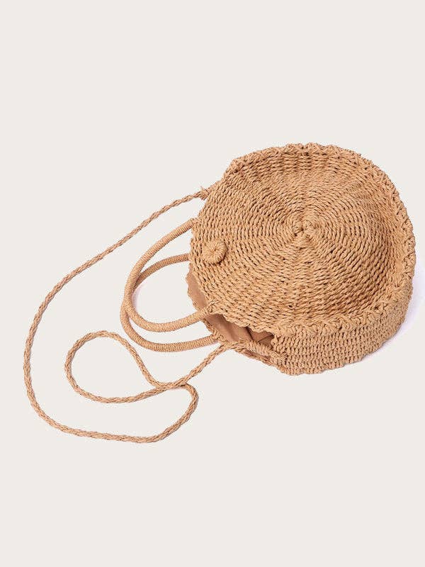 Wood&Chic - Wholesale Beach Bag - Round Straw Bag - Willow3