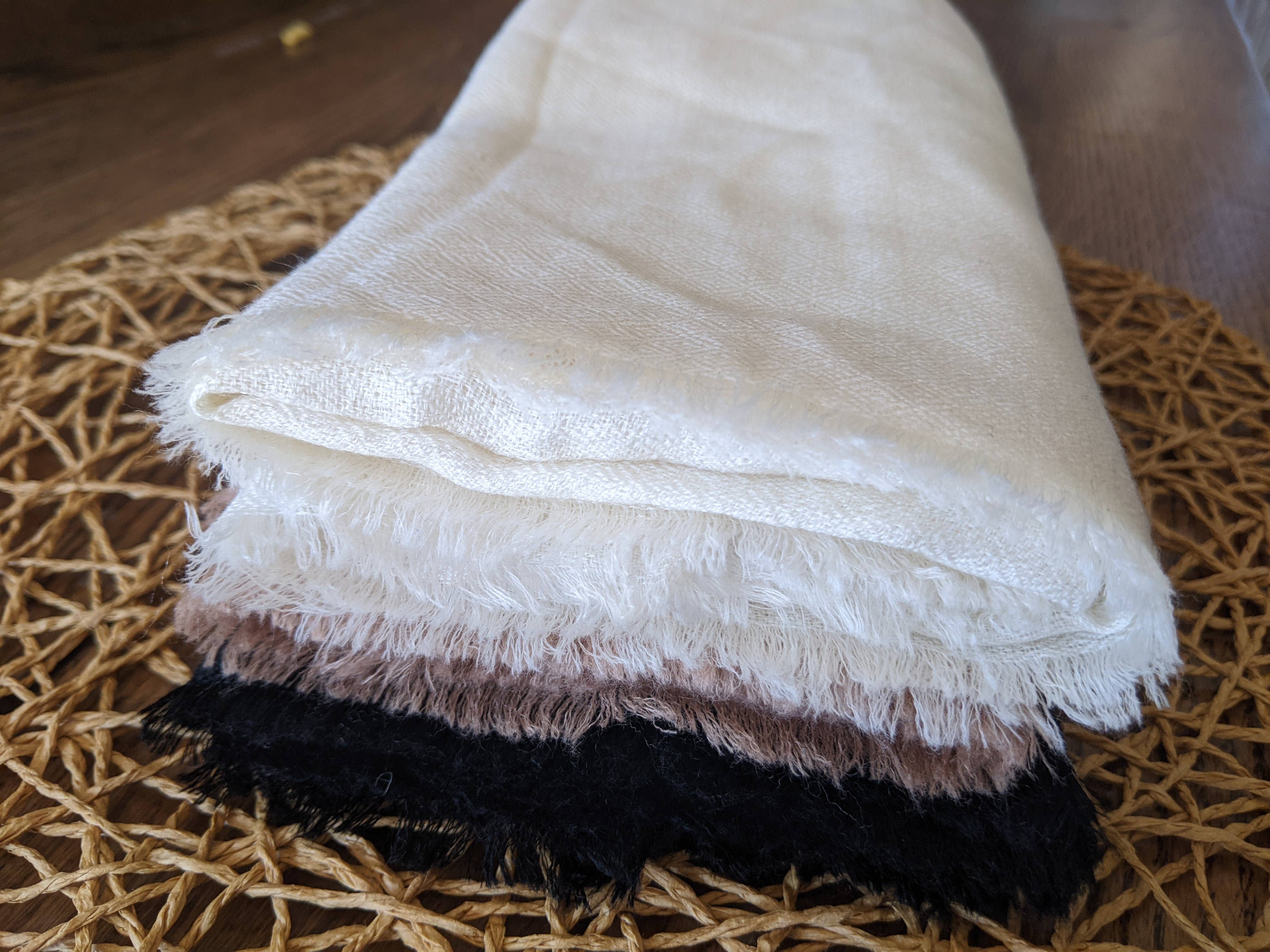 Apricot Ave - Wholesale Scarf – Women's - Luxe Merino WOOL & Silk Hand Dyed Scarves (25" & 38" Square)2