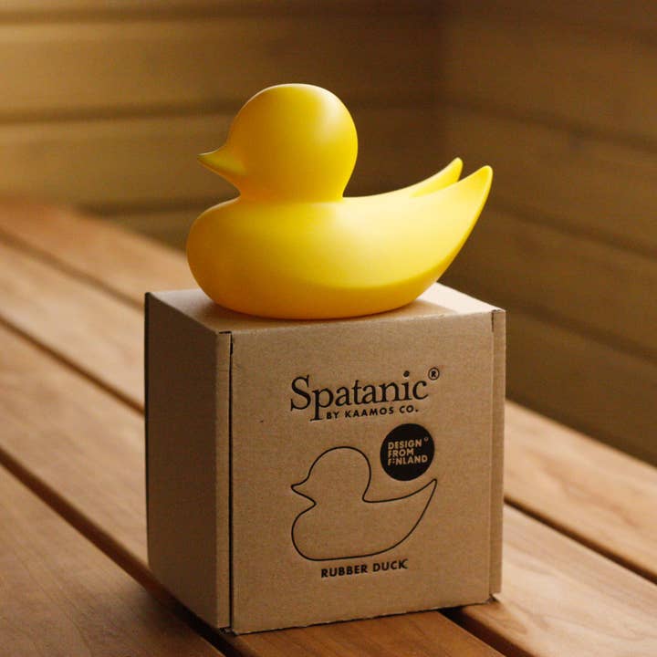 Kaamos Company - Wholesale Bath Toy - Baby - Minimalist Design Rubber duck, solid black, white, yellow2