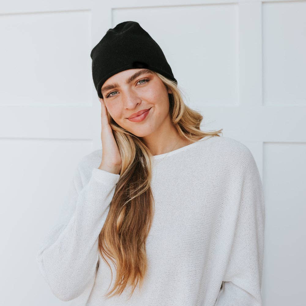 Pretty Simple - Wholesale Beanie - Women's - Rolled Edge, Cashmere Beanie Wholesale6