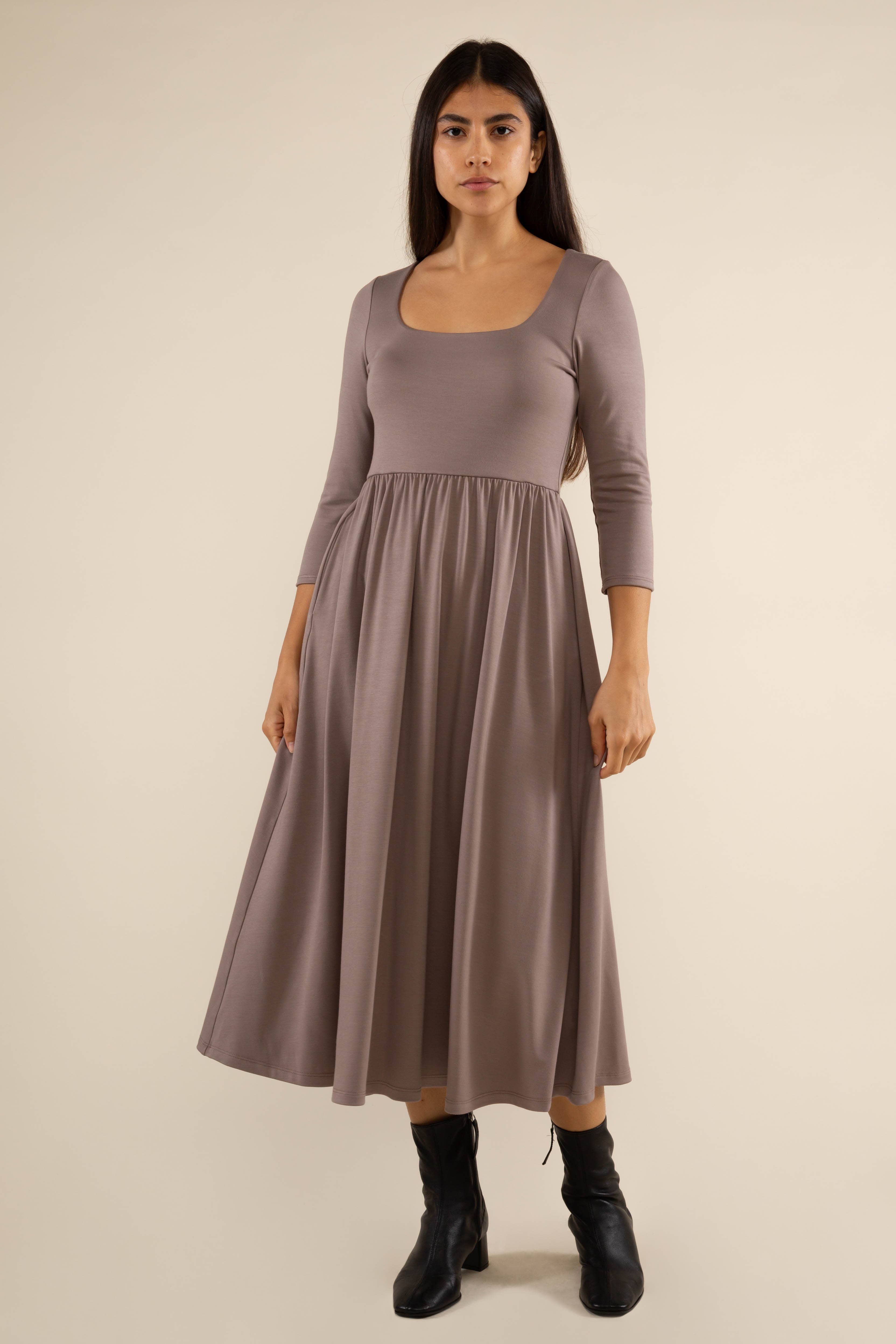 NLT - Wholesale Dress - Women's - Lake 3/4 Sleeve Swing Dress8