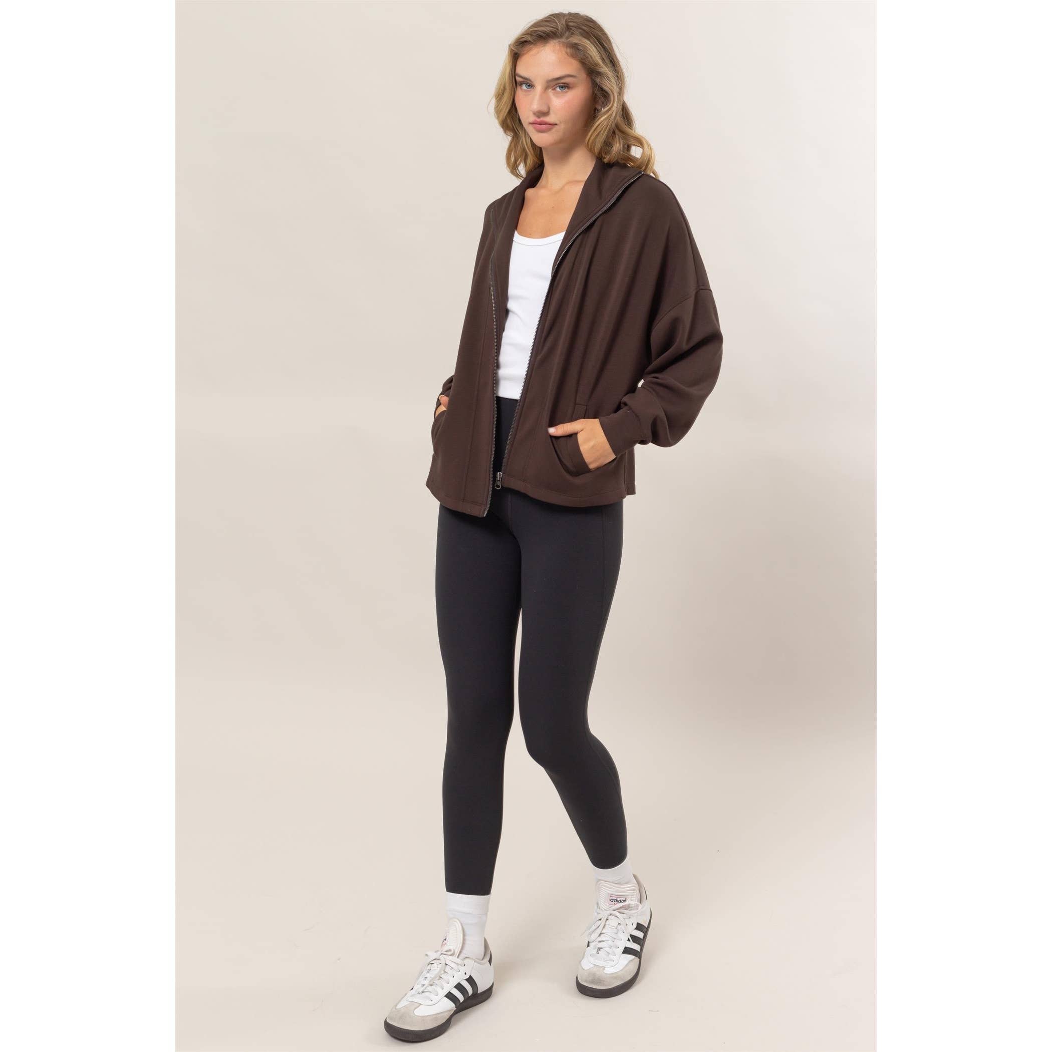 Double Zero - Wholesale Jacket - Women's - High Neck Zip-Up Jacket20