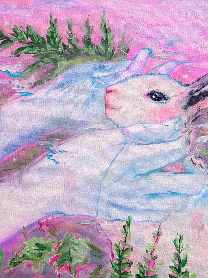 Eu e Tu (fantasma e coelho) Impressões! por atacado de Shelby DeGarmo Art