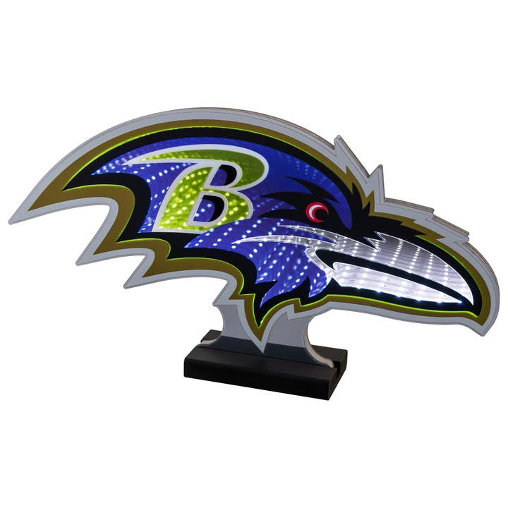 NFL Baltimore Ravens LED Infinity Logo Light for wholesale by Sporticulture