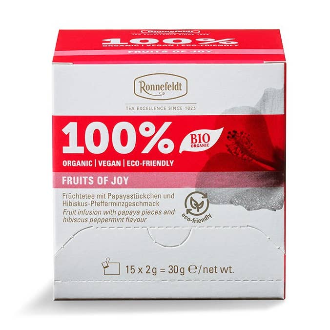 Ronnefeldt 100% Ligne – Fruits de la Joie – 8 × 15 Étui pour la vente par Ronnefeldt USA