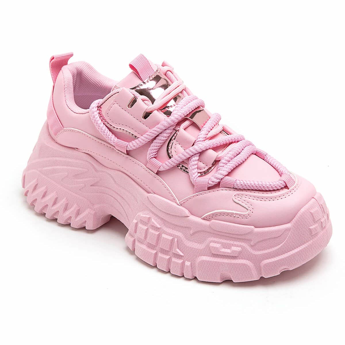 No Doubt Shoes - Wholesale Lifestyle Sneakers - Women's - WOMEN'S CHUNKY TRENDY SOLE LACE UP SNEAKERS16