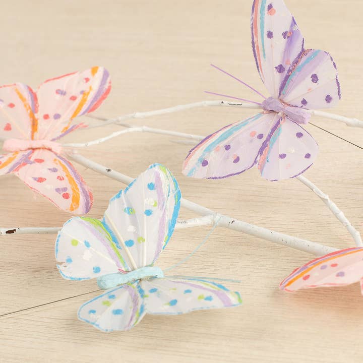 Factory Direct Craft - Wholesale Artificial Flowers - Artificial Butterflies (12pc pack) - Select Color