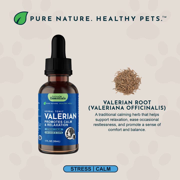 Animal Essentials - Wholesale Pet Supplement - Cat/Dog - Valerian Herbal Tonic | Promotes Calming Effect3