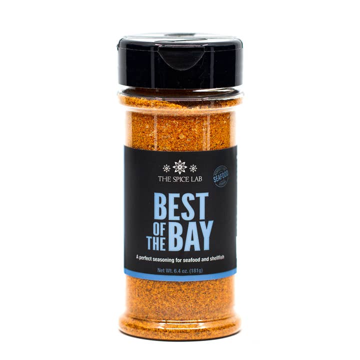 THE SPICE LAB - Wholesale Dried Spice Mix - Best of the Bay Seafood Seasoning – Case of 6 - 6.4 oz
