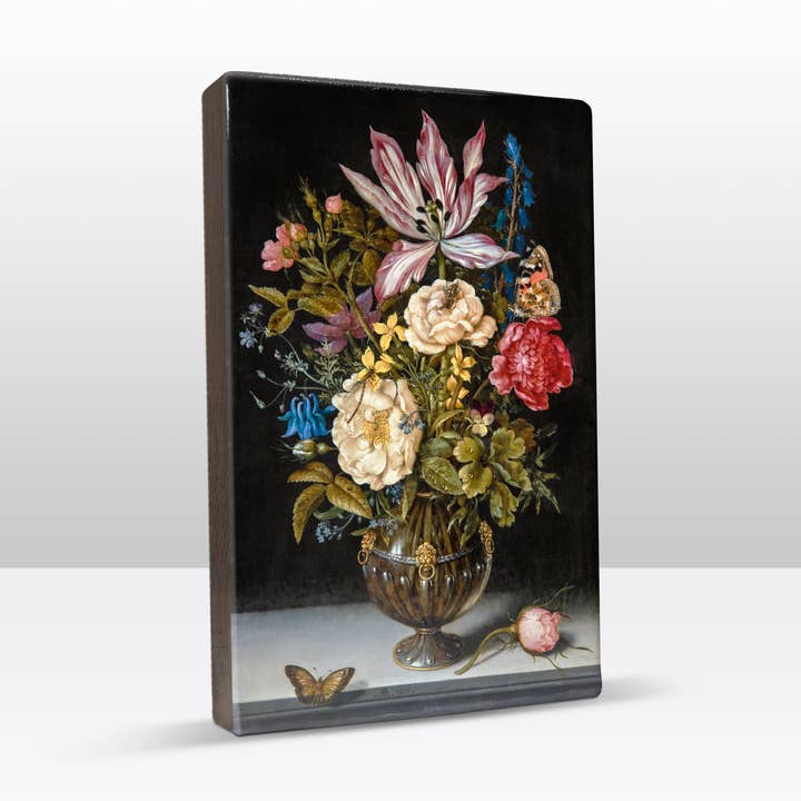 Lack, stilleben med blommor - Ambrosius Bosschaert... för wholesale av Laqueprint