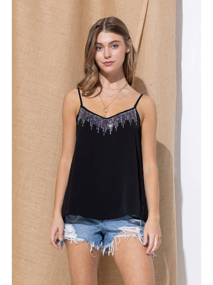 Blue B - Wholesale Camisole - Women's - 31939T - Crystal Rainbow Rhinestone Cami Tank Top23