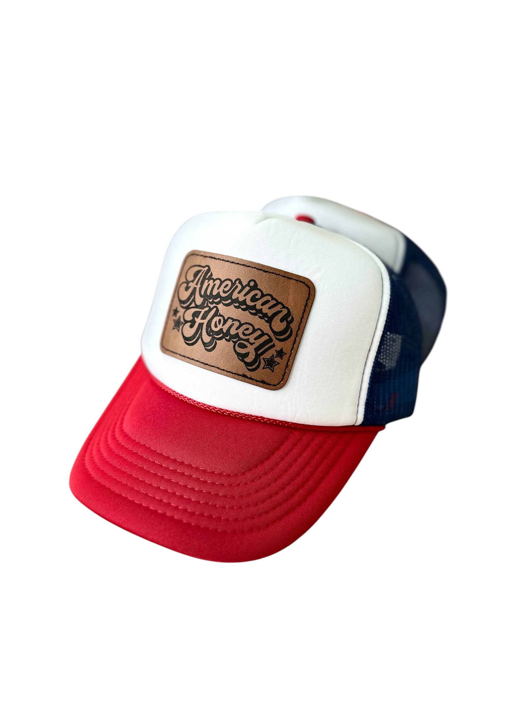 Wild Indigo – Engroshandel Trucker hat - Dame – Amerikansk Honning Trucker Hat 4. juli2