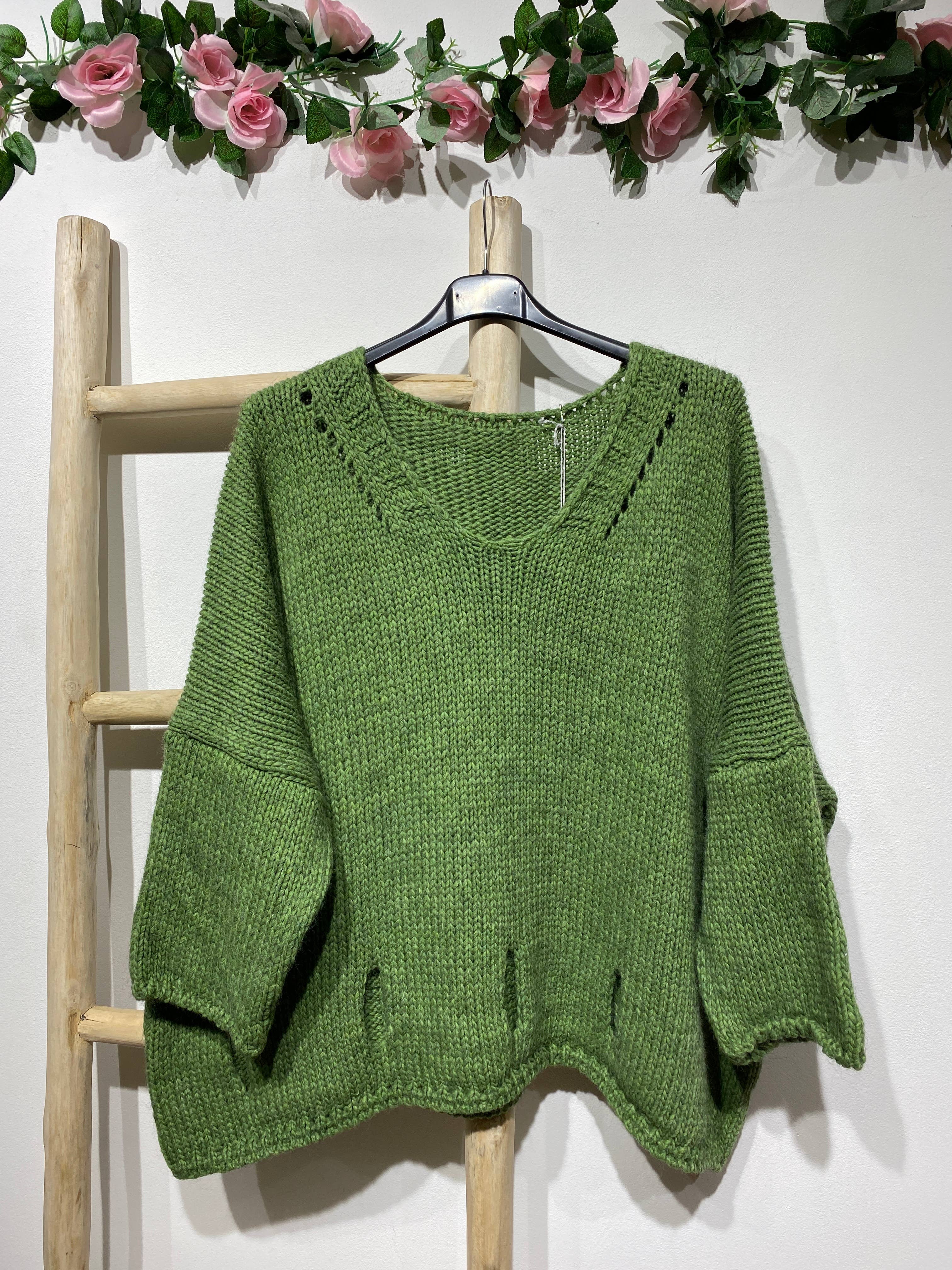 LINEN & COTTON HOUSE - Wholesale Knitted jumper – Women′s - ALPACA SWEATER 086013