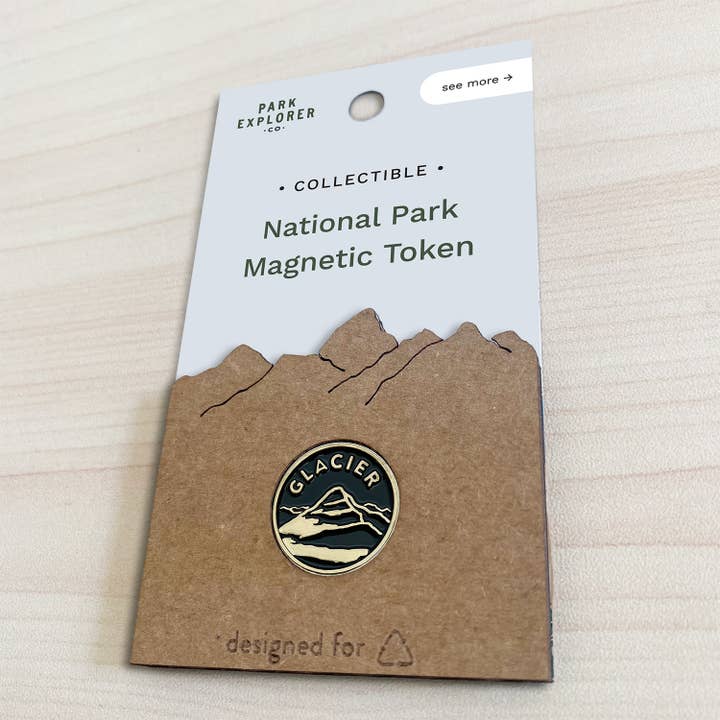 Glacier National Park Enamel Magnet for wholesale by Park Explorer Co.