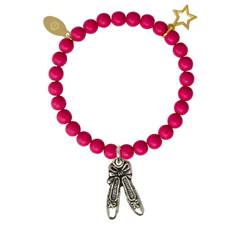 Tiny Treats and ZOMI GEMS - Wholesale Beaded Bracelet - Kids - Pink & Purple Dance Bracelet Tower6