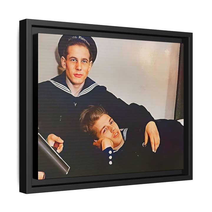 Walt & Pete - Wholesale Photograph - paire 010 | Framed Vintage Photo - Matte Canvas3