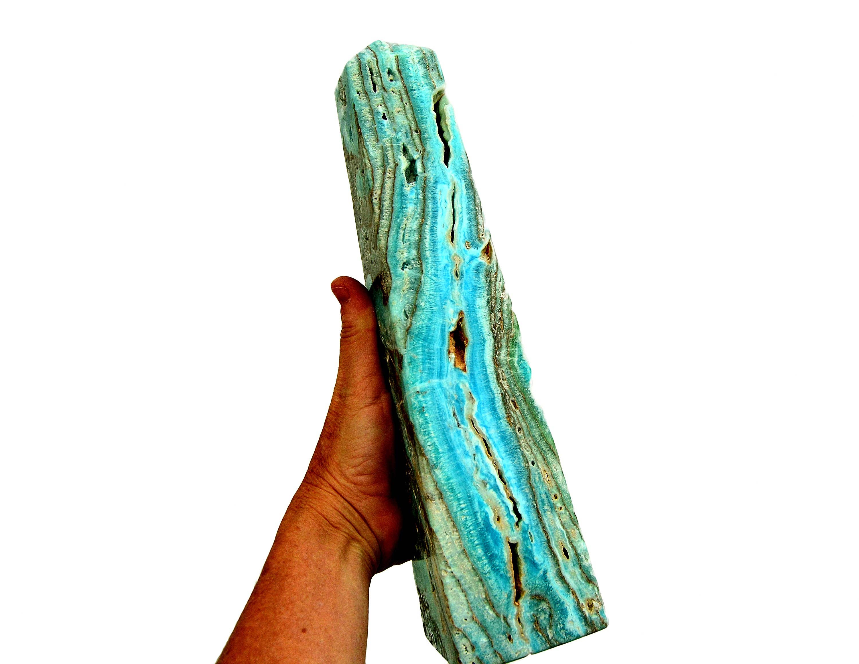 Kaia & Crystals - Wholesale Spiritual Stone/Crystal - Blue Aragonite Obelisk XXXL 2.000g1
