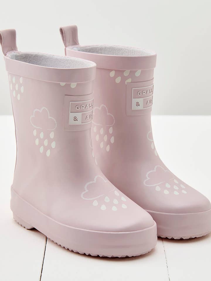 Grass & Air - Wholesale Rain Boots - Kids - Little Kids Baby Pink Colour-Revealing Wellies0