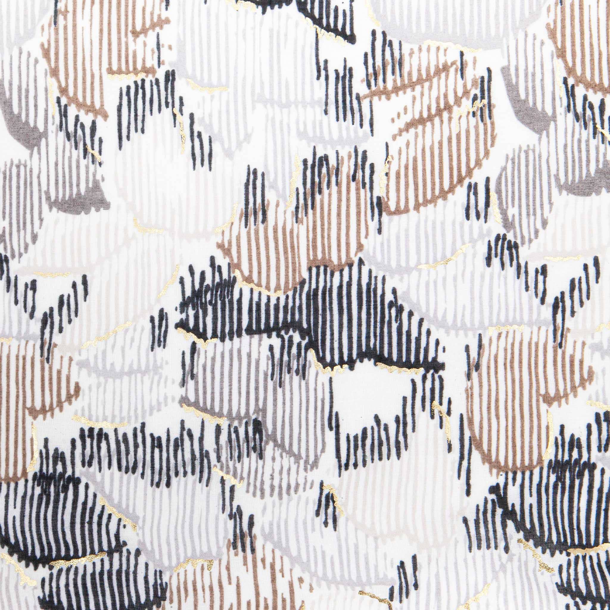 Sarta Accessories - Vendita all'ingrosso Sciarpa - Donna - Sciarpa Leggera Etta - Nero, Stampa Astratta2