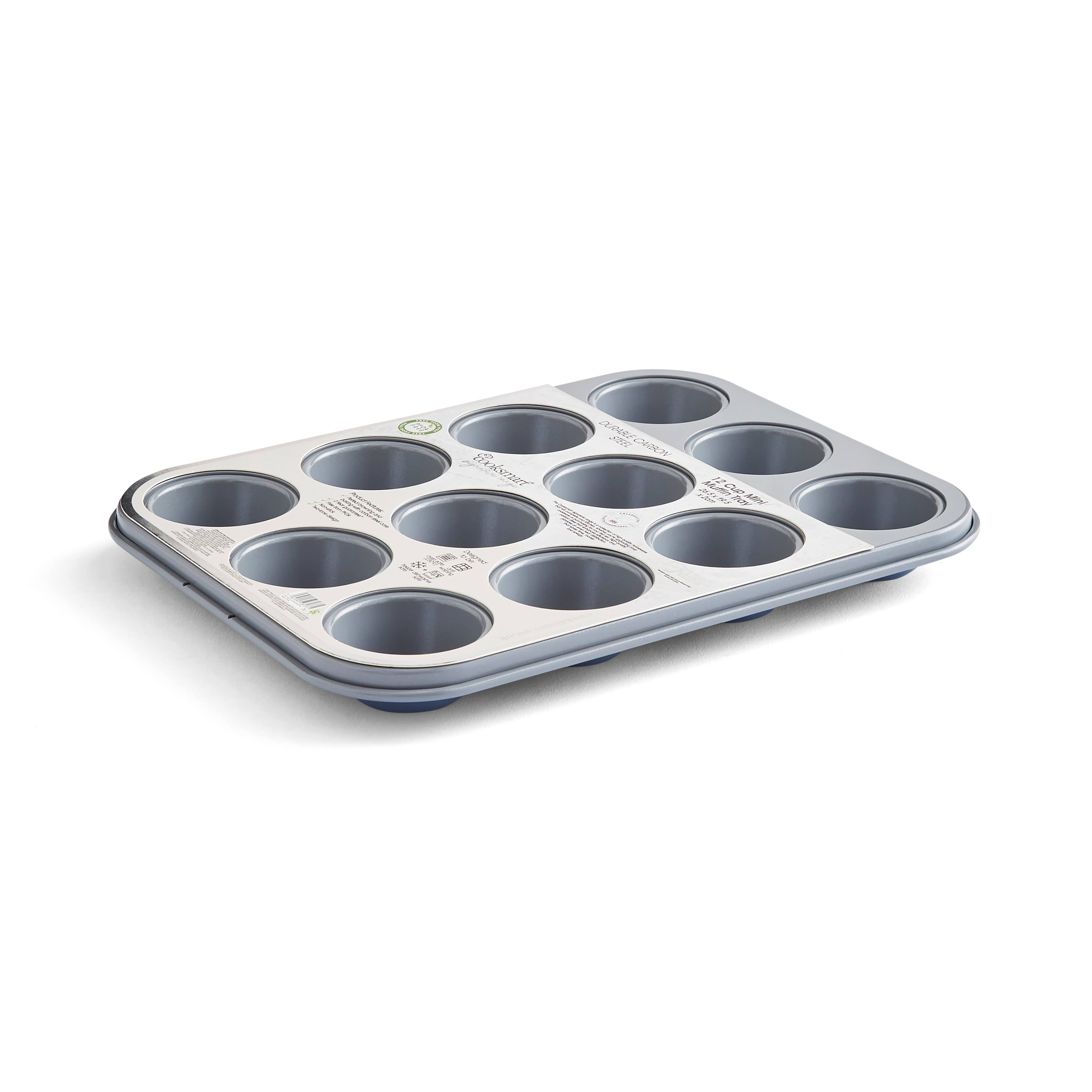 Cooksmart - Wholesale Cupcake/Muffin Pan - Two Tone 12 Cup Mini Muffin Tray0