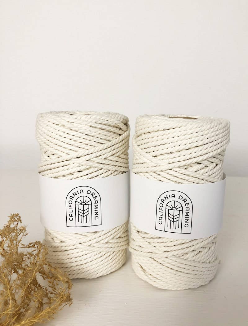 California Dreaming Macrame – Engroshandel Garn – 4 mm genanvendt bomuldssnor | snoet | 50 m1
