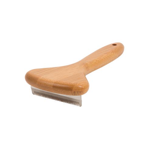 Essential Dog - Wholesale Pet grooming tool – Dog - Natural Bamboo Dog Deshedding Tool: Cats & Dogs1
