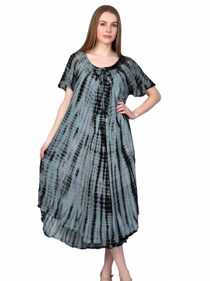 Advance Apparels - Wholesale Dress - Women's - Festival Ready Tie-Dye Dress 17601