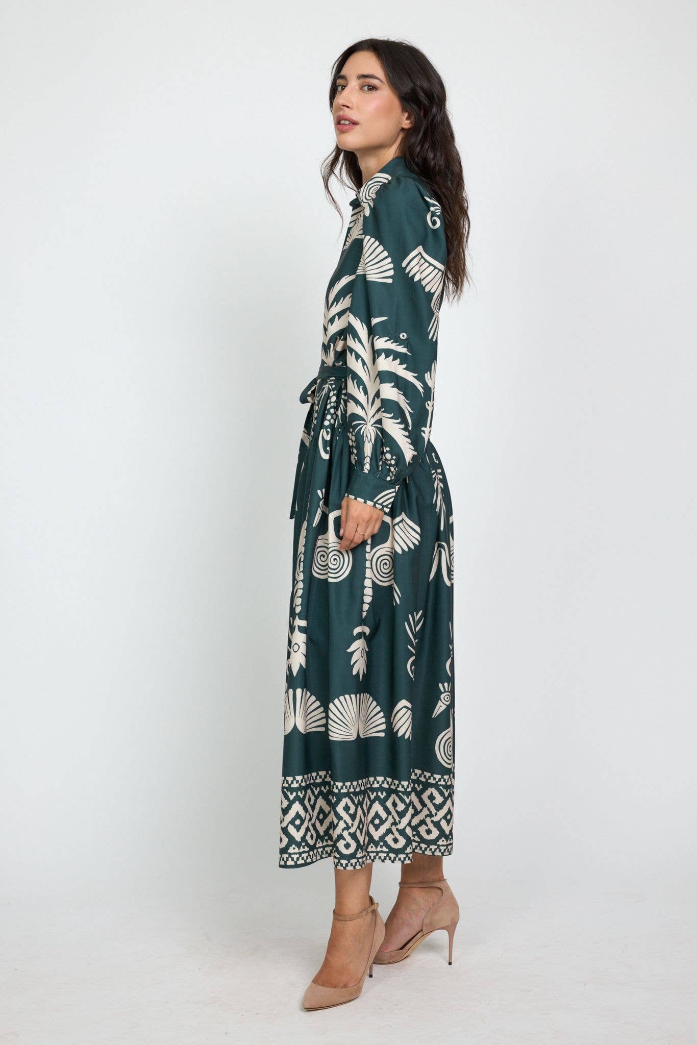 SWEET MAGIC MODA Y COMPLEMENTOS - Venta al por mayor Vestido - Mujer - VESTIDO LARGO ESTAMPADO MANGA LARGA2