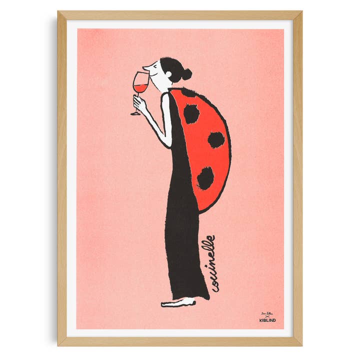 A3 poster - Jean Jullien - Ladybug for wholesale by KIBLIND Atelier