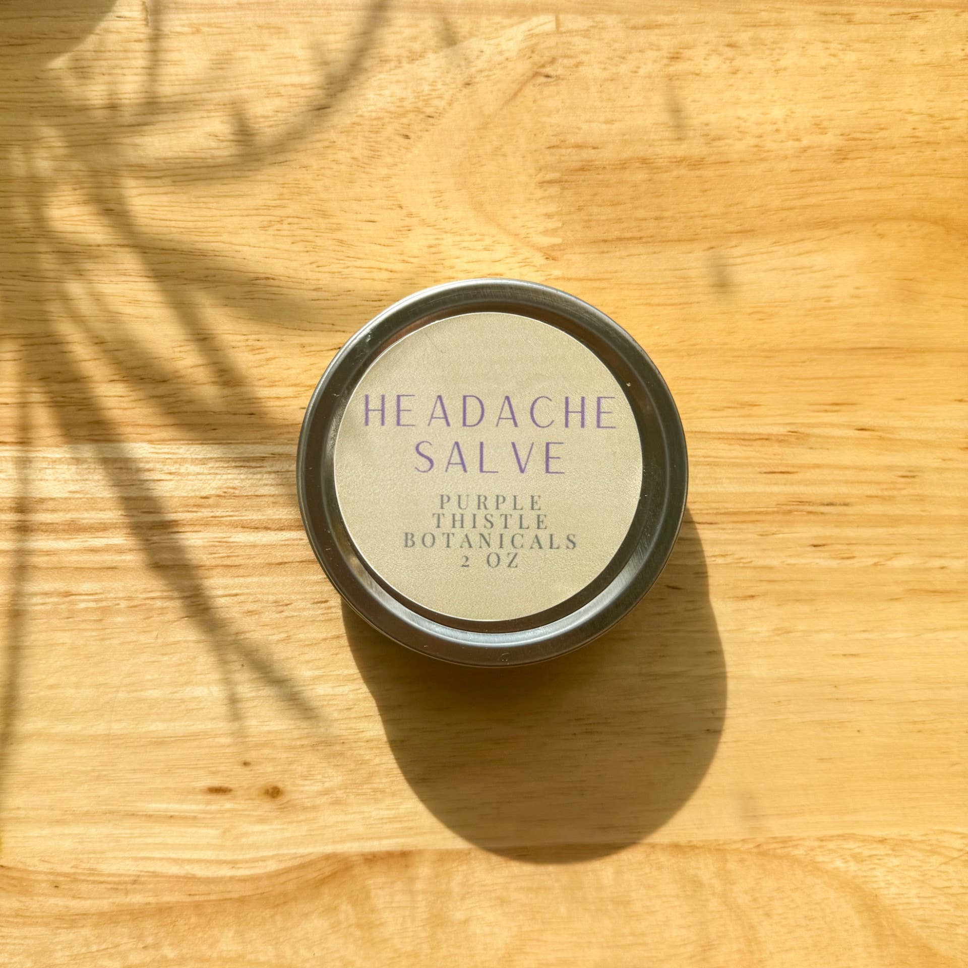 Purple Thistle Botanicals - Wholesale Healing Salve/Balm/Cream - Headache Salve1