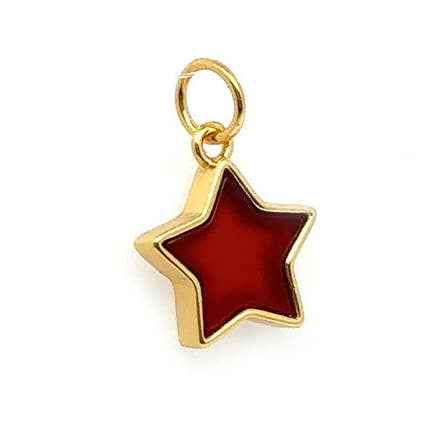 LINK Jewelry - Wholesale Individual Charm/Pendant - Red Agate Star0