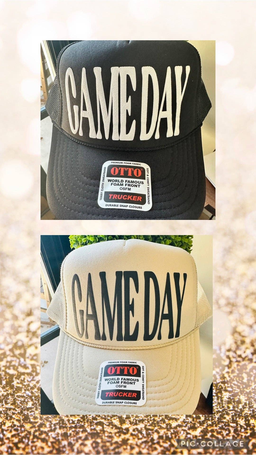 Southern Attitude Designs Inc – wholesale Trucker hat – Women’s – GAME DAY puff vinyl hat0