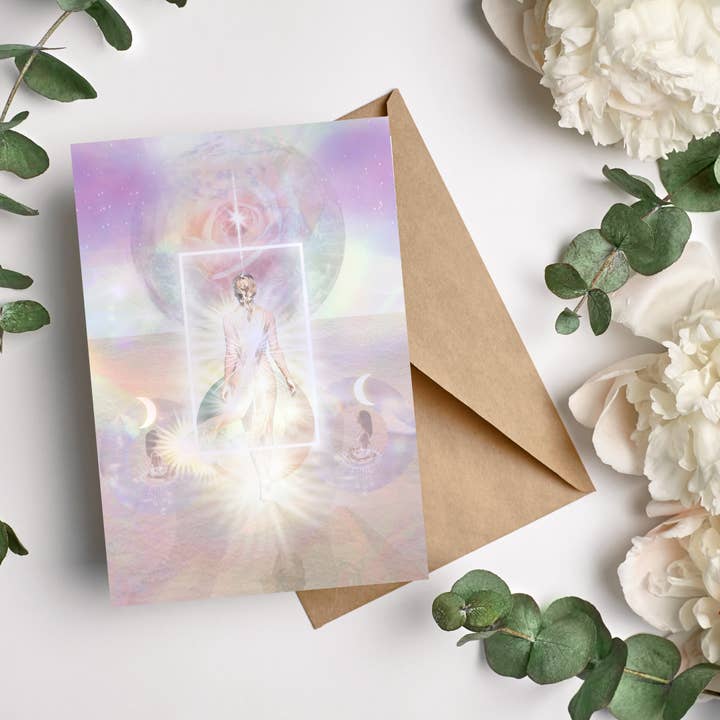 (BL27) POWER ( Interactive Meditation Greeting Card ) for wholesale by Jellow Cards & Gifts