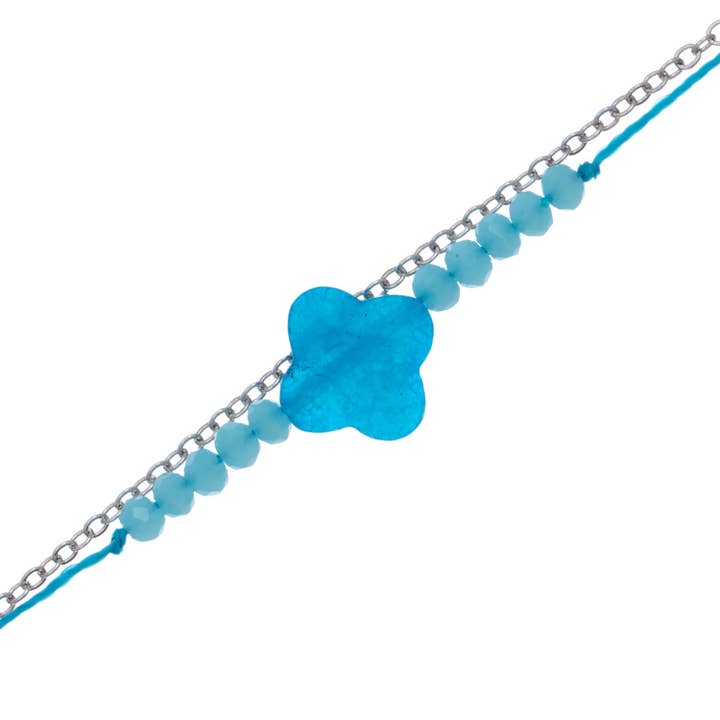 Elsie & Zoey - Wholesale Anklet - Beaded Anklet Layered Sea Glass Beach Jewelry - Sale1