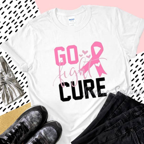 Go Fight Cure Tee för wholesale av Sincere Sentiments LLC