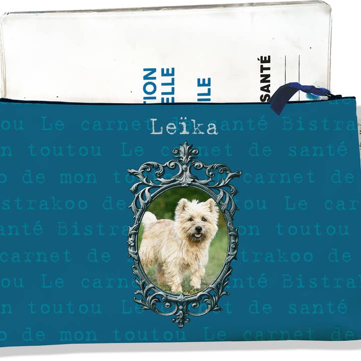 Libro de salud para perros con cremallera personalizado con tapa 2 para venta al por mayor de BISTRAKOO