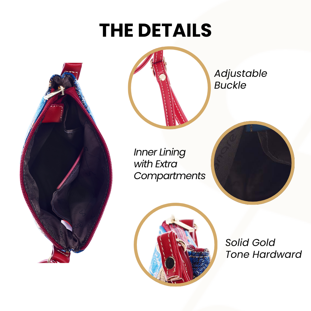 SignareArt - Vente Sac à bandoulière – femme - SLING-PADDBL | Sac à bandoulière bleu Paddington Bear3