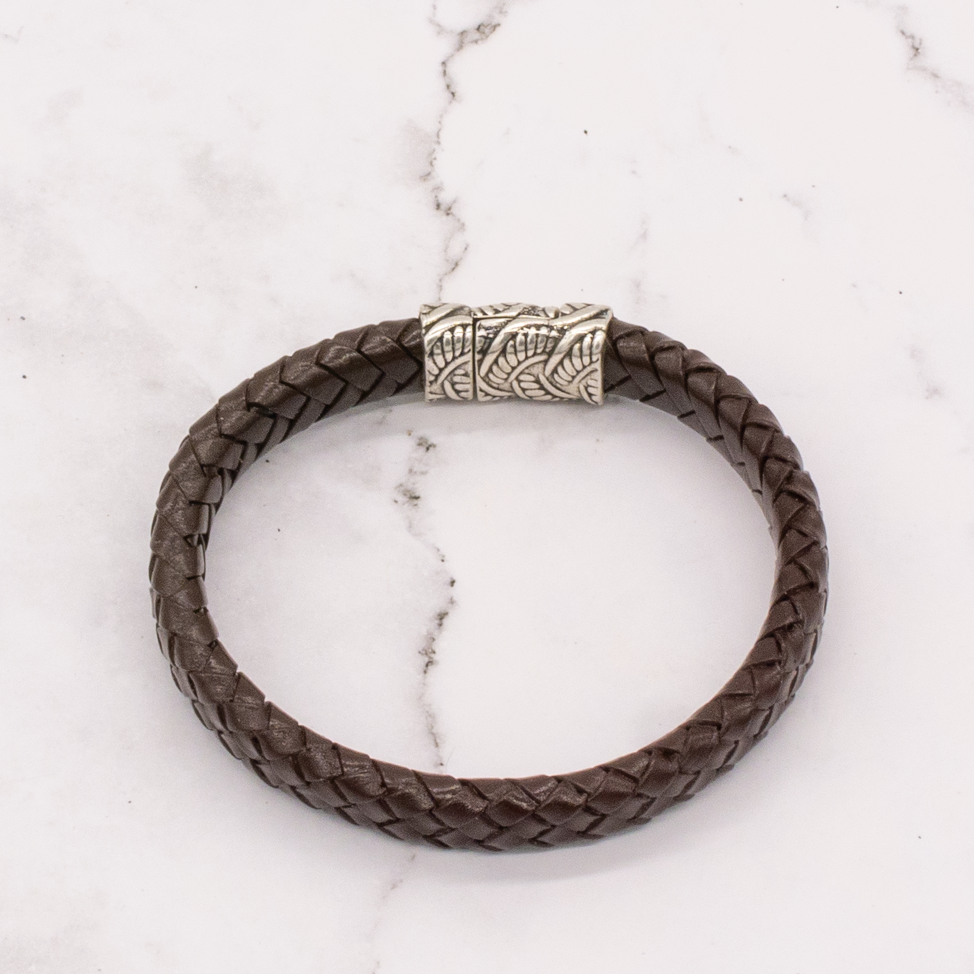 Arbor Trading Post - Wholesale Woven/Braided Bracelet - Leather Braided Bracelet with Magnetic Clasp (Choose from 3 Colors)10