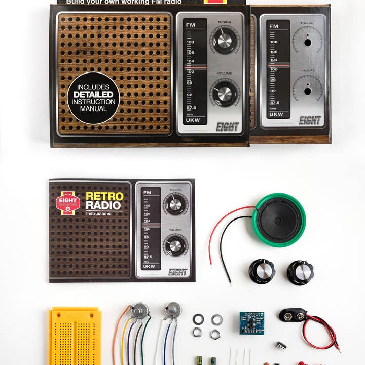EIGHT Innovation - Wholesale DIY Craft Kit - EIGHT Innovation- Retro Radio Kit5