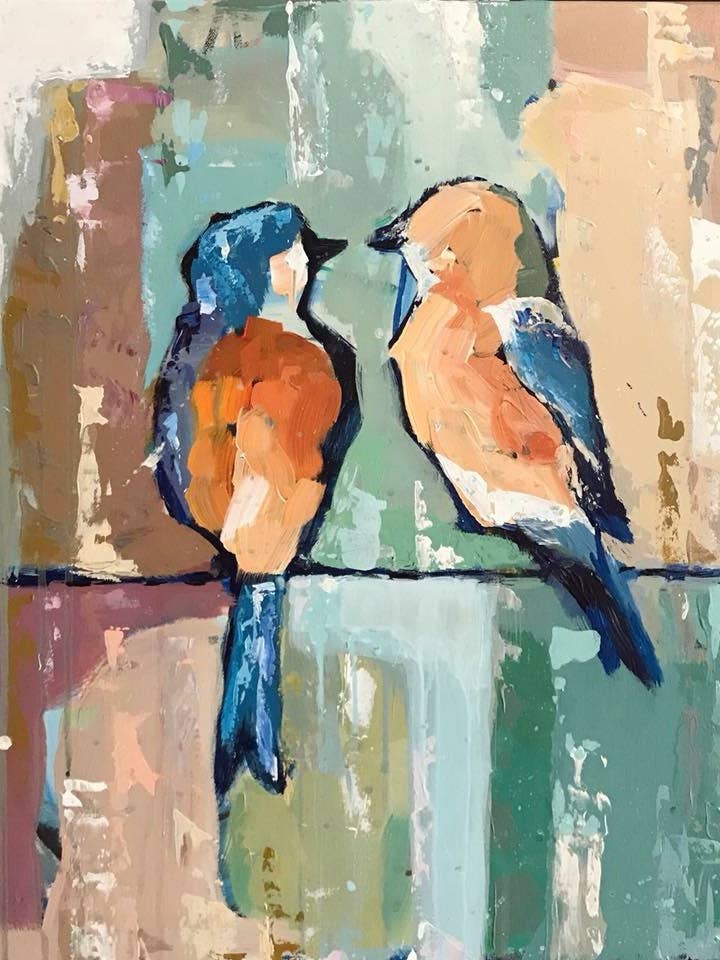 “His Eye Is On The Sparrows” 12x12 Print for wholesale by The Painted Katie