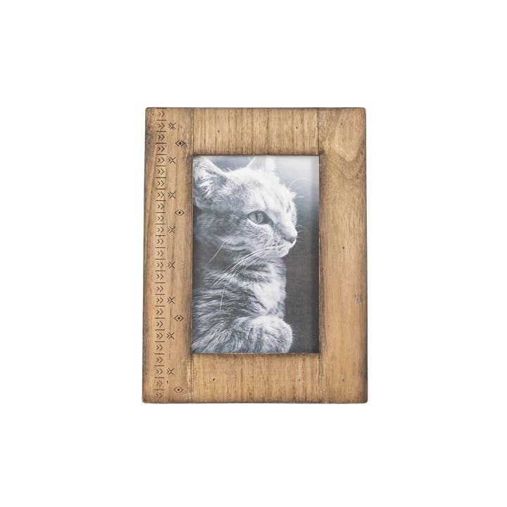 Foreside Home & Garden - Wholesale Picture Frame - Jarvis 4x6 Photo Rustic Southwest Picture Frame Wood