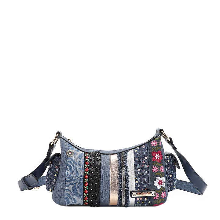 PATCH FLOWER CROSSBODY for engroshandel hos Nicole Lee USA