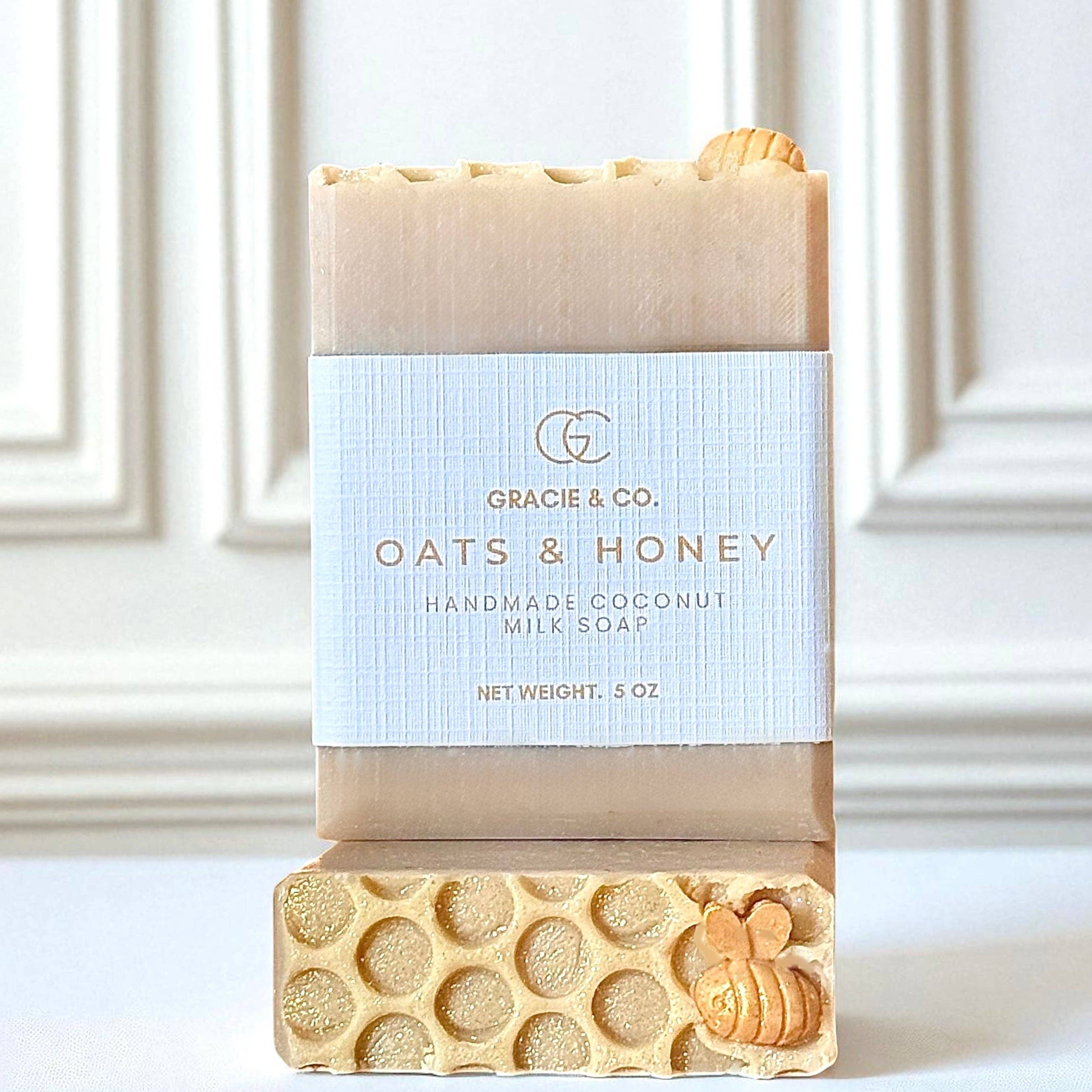 Gracie & Co. 1942 - Wholesale Bar Soap - Oats & Honey Handmade Coconut Milk Soap0