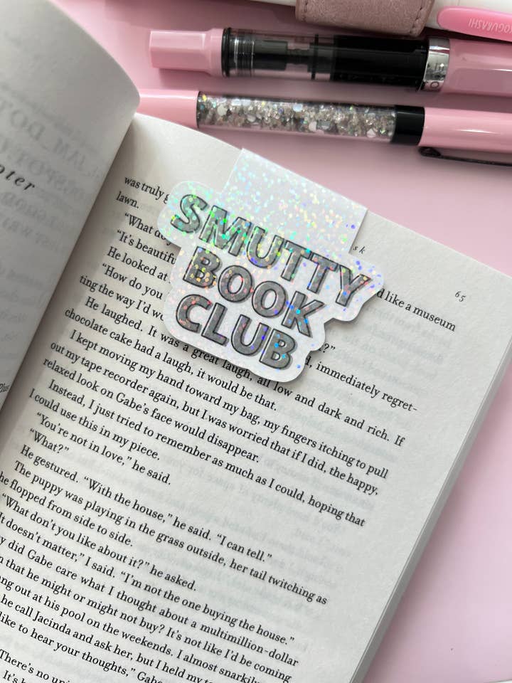 Neutral Smutty Book Club Magnetic Bookmark for wholesale by Sparkly Paper Co