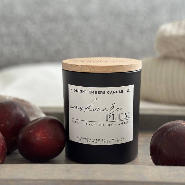 Midnight Embers Candle Co. - Wholesale Jar/Filled Candle - Cashmere Plum1