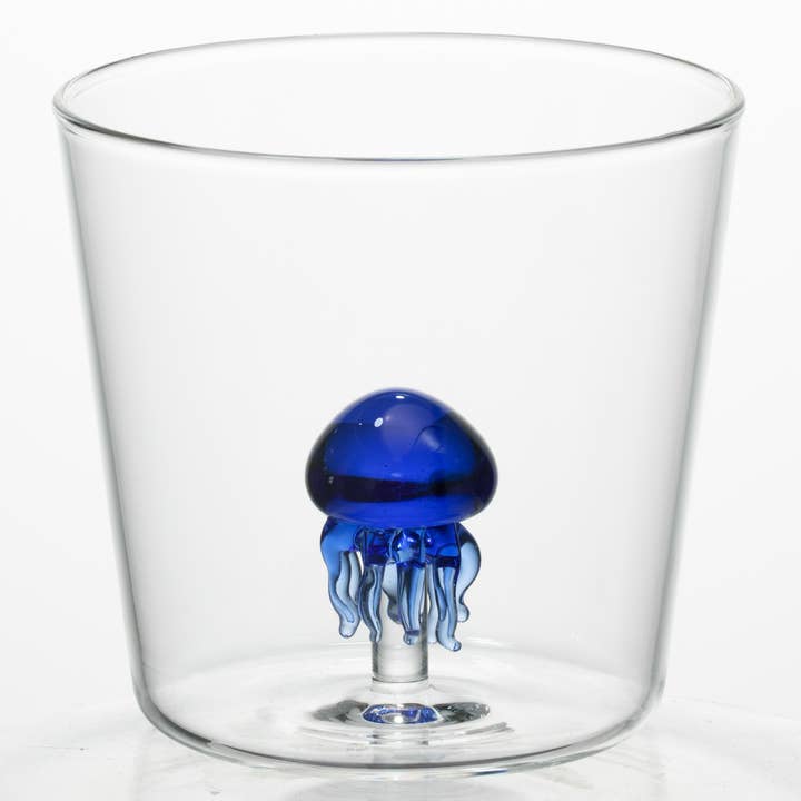 I-Total, I-Drink - Wholesale Drinking Glass/Cup - In-Glass Cup Jellyfish1