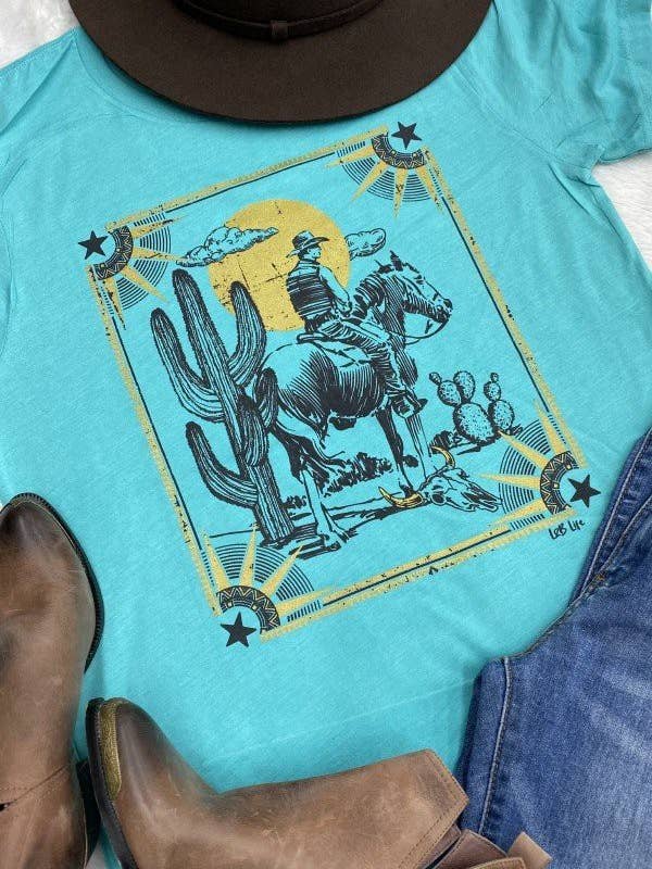 BC Cowboy Sun Western, Cte, Fun, Sun Graphic Tshirt for wholesale by L&B Life