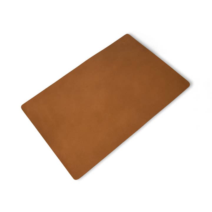 Classy Leather Bags - Wholesale Desk Pad - Caramel Luxe Leather Desk Mat + Mouse Pad5