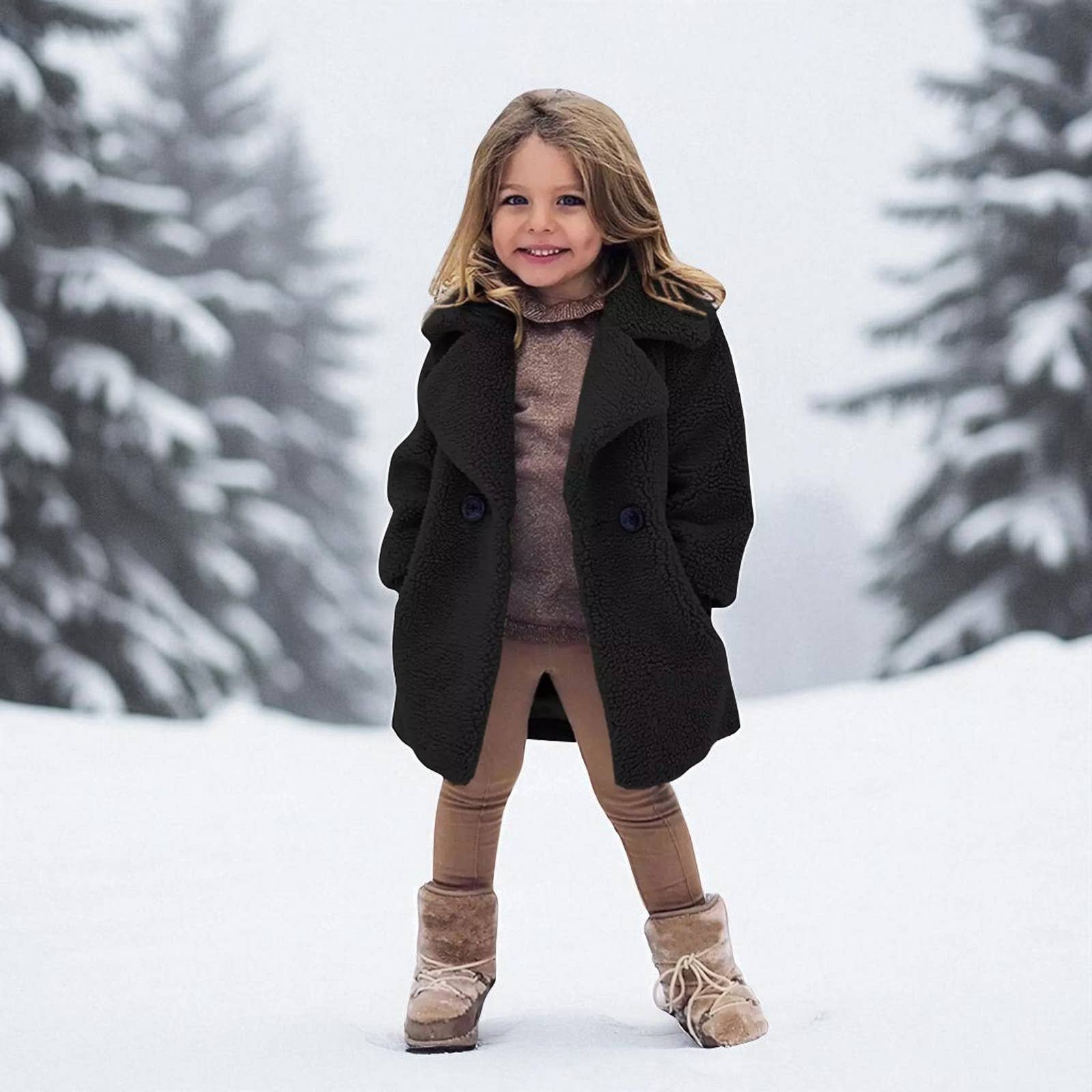 Annie & Charles – wholesale Jacka - Barn – Annie & Charles® Teddy-fleecejacka för barn ZOE0